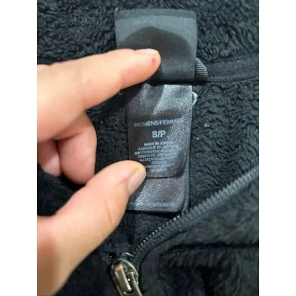 The North Face Women’s Small Black Full Zip Fleece Jacket Soft Cozy Outdoor - Picture 4 of 7